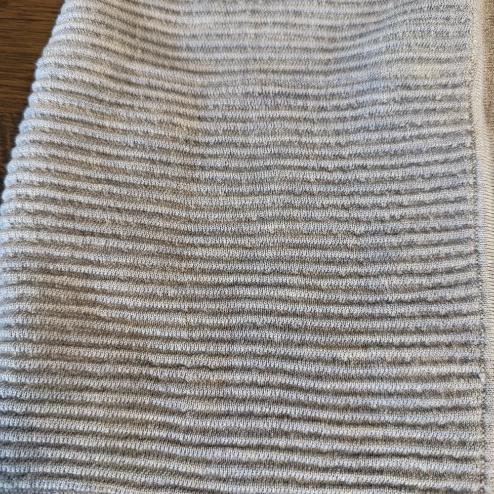 Lululemon Sit in Lotus Sweater Grey Size Small S 100% Merino Wool Wrap Top